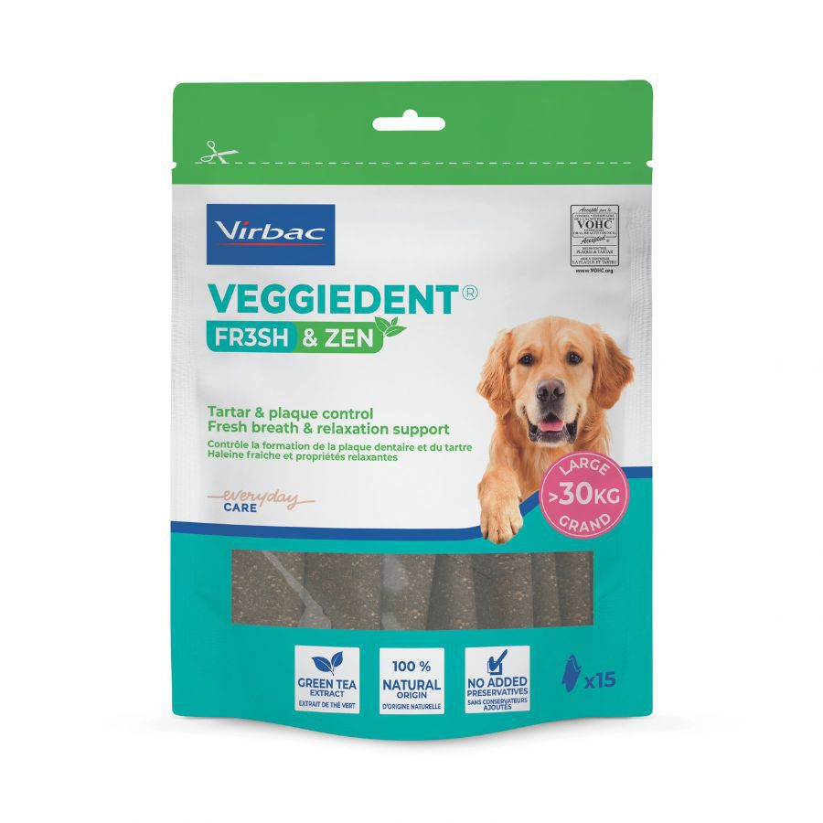 15 barritas Virbac L&aacute;minas Veggiedent Zen L para perros, , large indicador imagen numero 2
