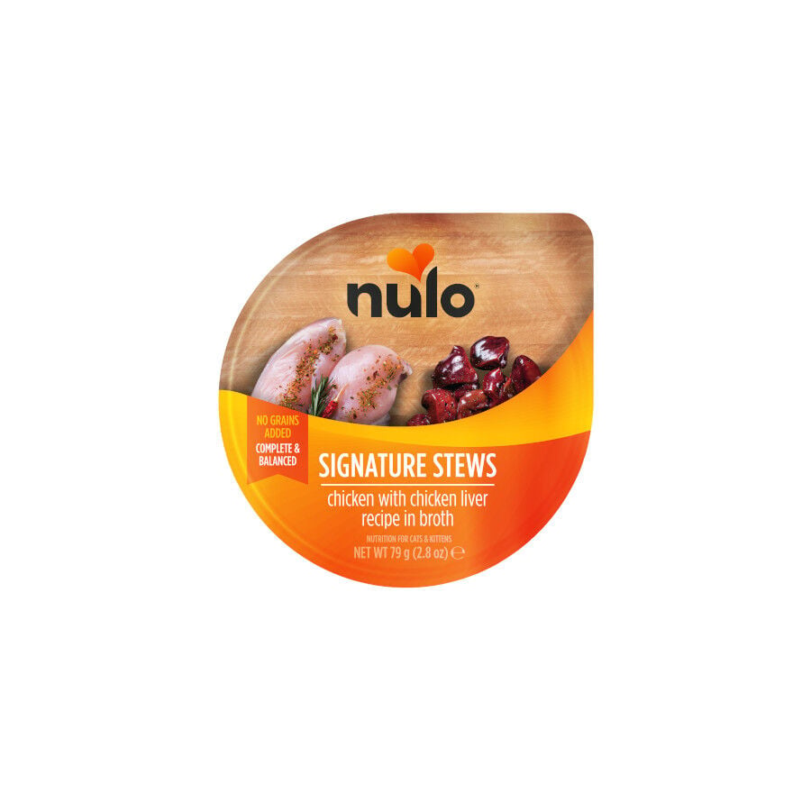 79 g Nulo Signature Stews Pollo con H&iacute;gado de Pollo Tarrina para gatos, , large indicador imagen numero 1