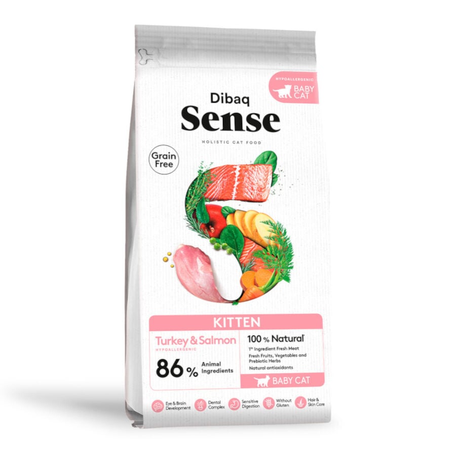 6 kg Dibag Sense Grain Free Kitten Pavo y Salm&oacute;n pienso para gatos, , large Imagen numero 1