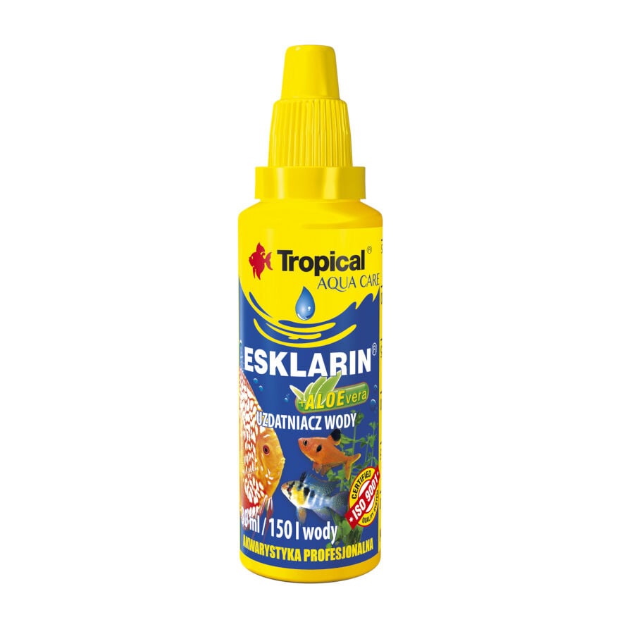 30 ml Tropical Esklarin con &Aacute;loe Acondicionador de Agua para acuarios de agua dulce, , large Imagen numero 1