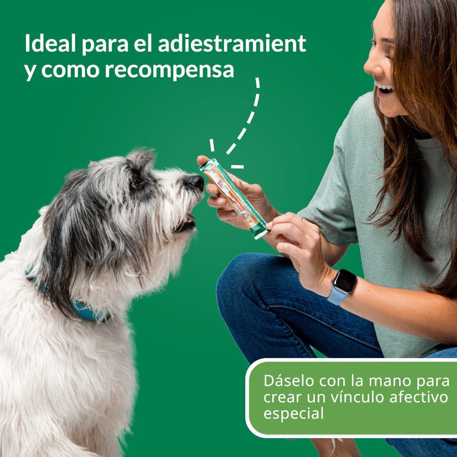 4 sobres x 14 g Churu Snack Cremoso Receta de Pollo con At&uacute;n para perros, , large indicador imagen numero 4