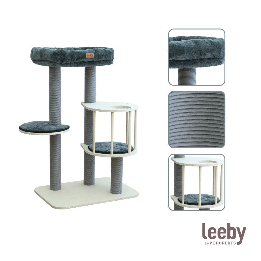 Leeby Cloud Collection torre rascador con cama para gatos, , large indicador imagen numero 5