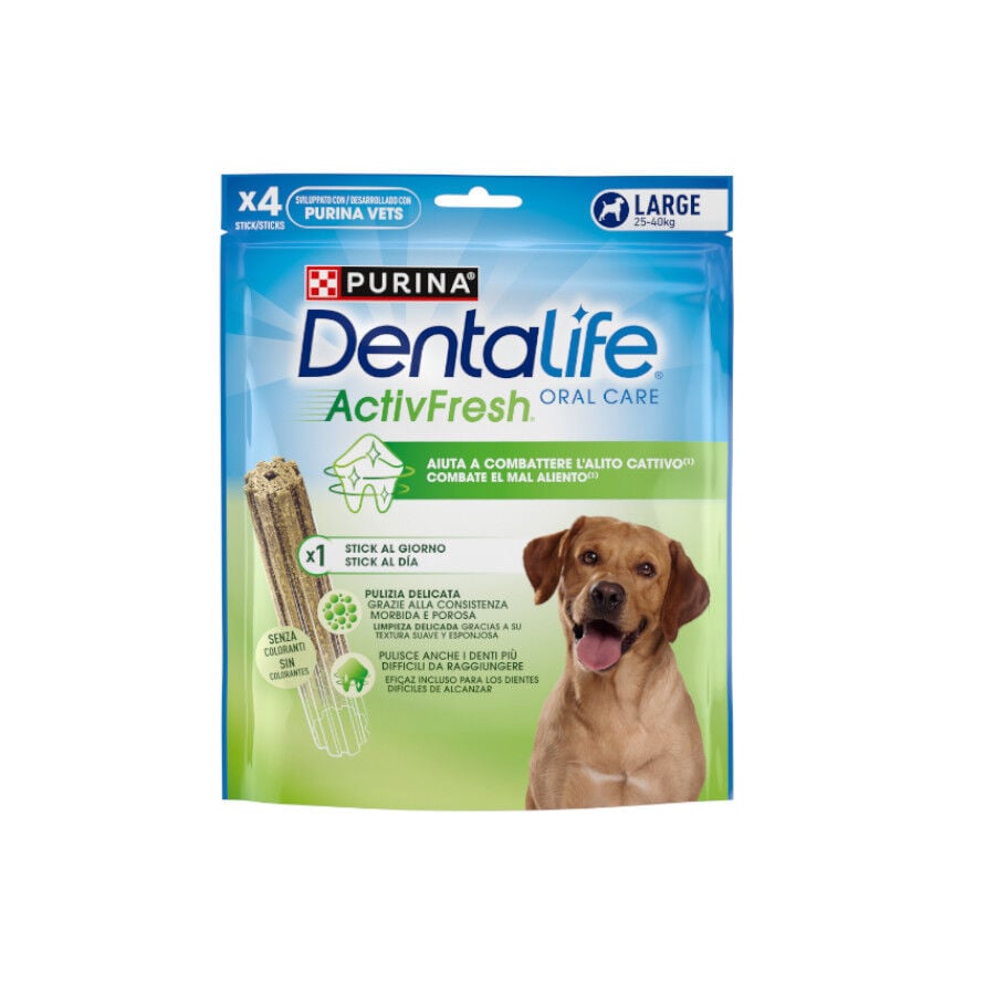 4 barritas Dentalife Snacks Dentales Large ActivFresh para perros, , large indicador imagen numero 1