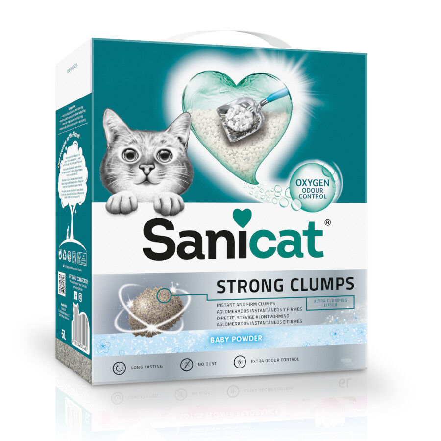 10 L Sanicat Strong Clumps Arena Aglomerante perfumada para gatos, , large indicador imagen numero 1