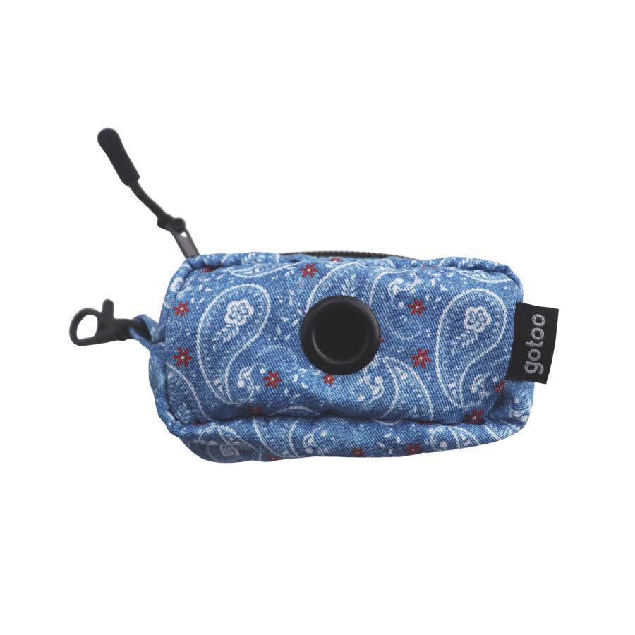 Gotoo Porta bolsas estampado azul para perros, , large Imagen numero 1