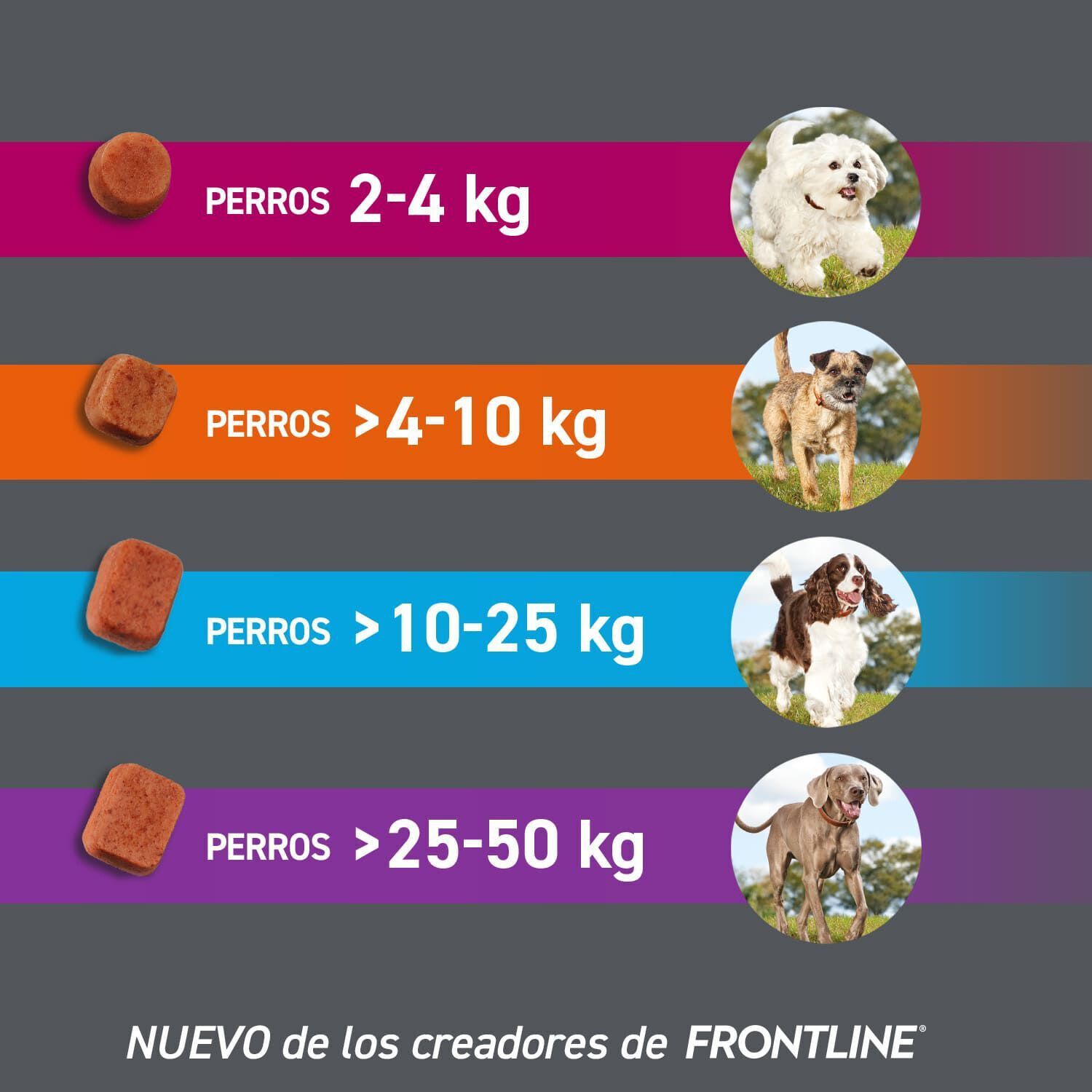 Frontpro Comprimidos Masticables Antiparasitario para perros, , large indicador imagen numero 6