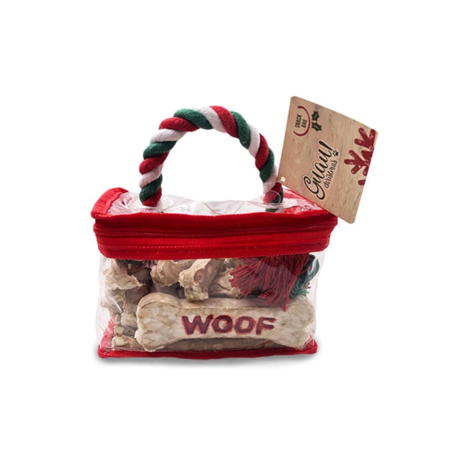 1 ud. Guau Christmas Bocaditos de Cuero en Bolsa para perros, , large indicador imagen numero 1