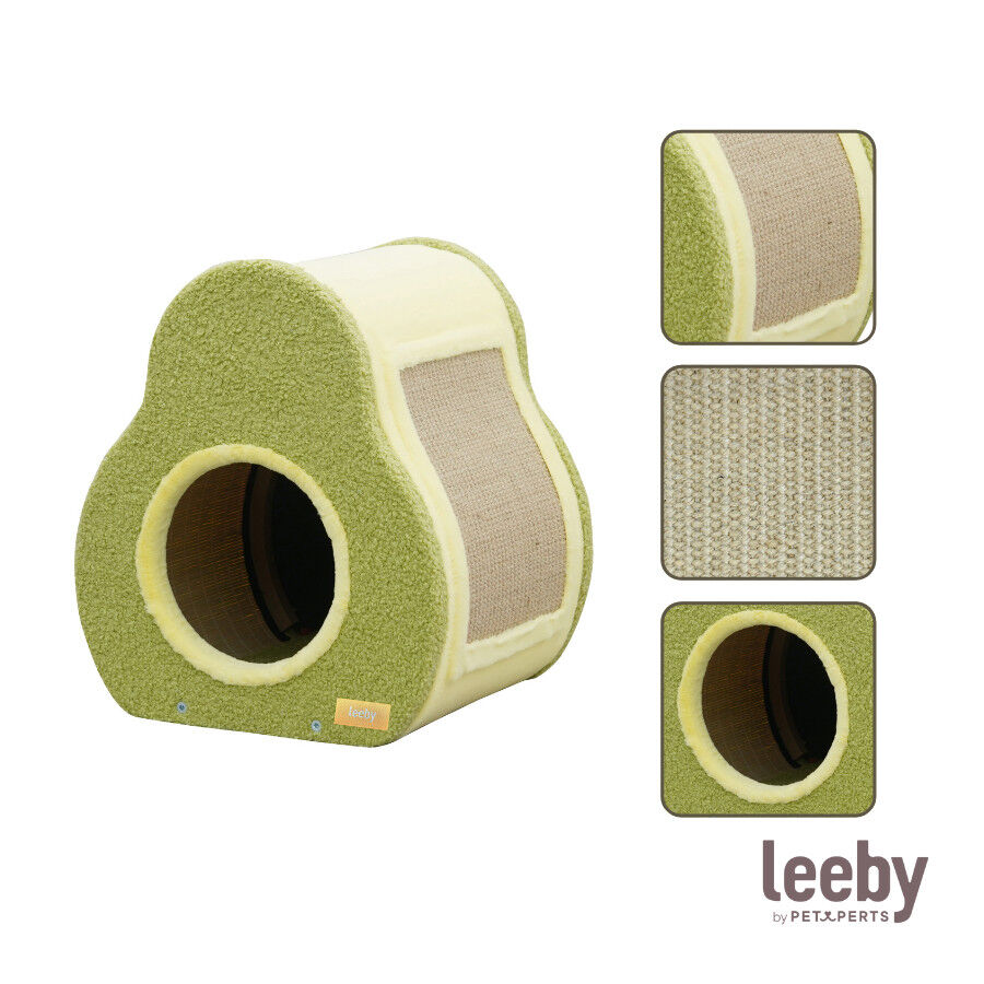 Leeby Alphonse cama nido con rascador en forma de aguacate para gatos, , large Imagen numero 5