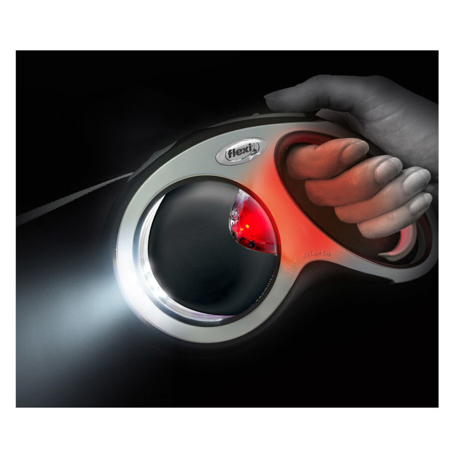 Flexi Literna de Luz led negra para correas, , large Imagen numero 3