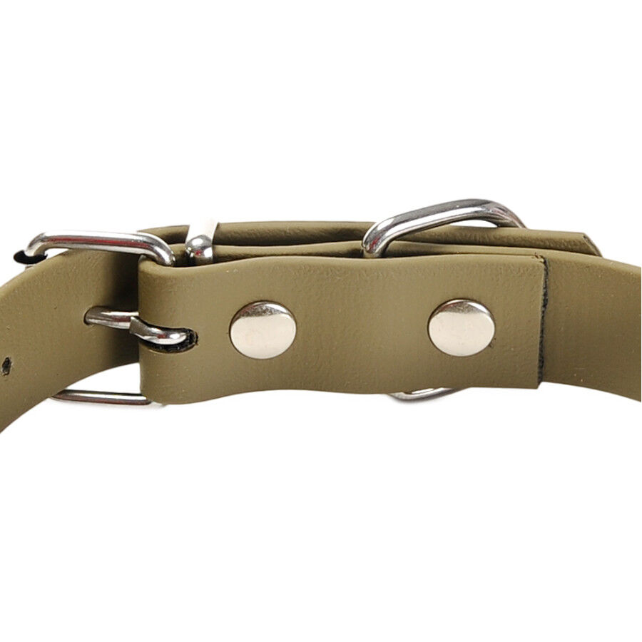 Gotoo Collar Biothane verde oliva para perros, , large Imagen numero 6
