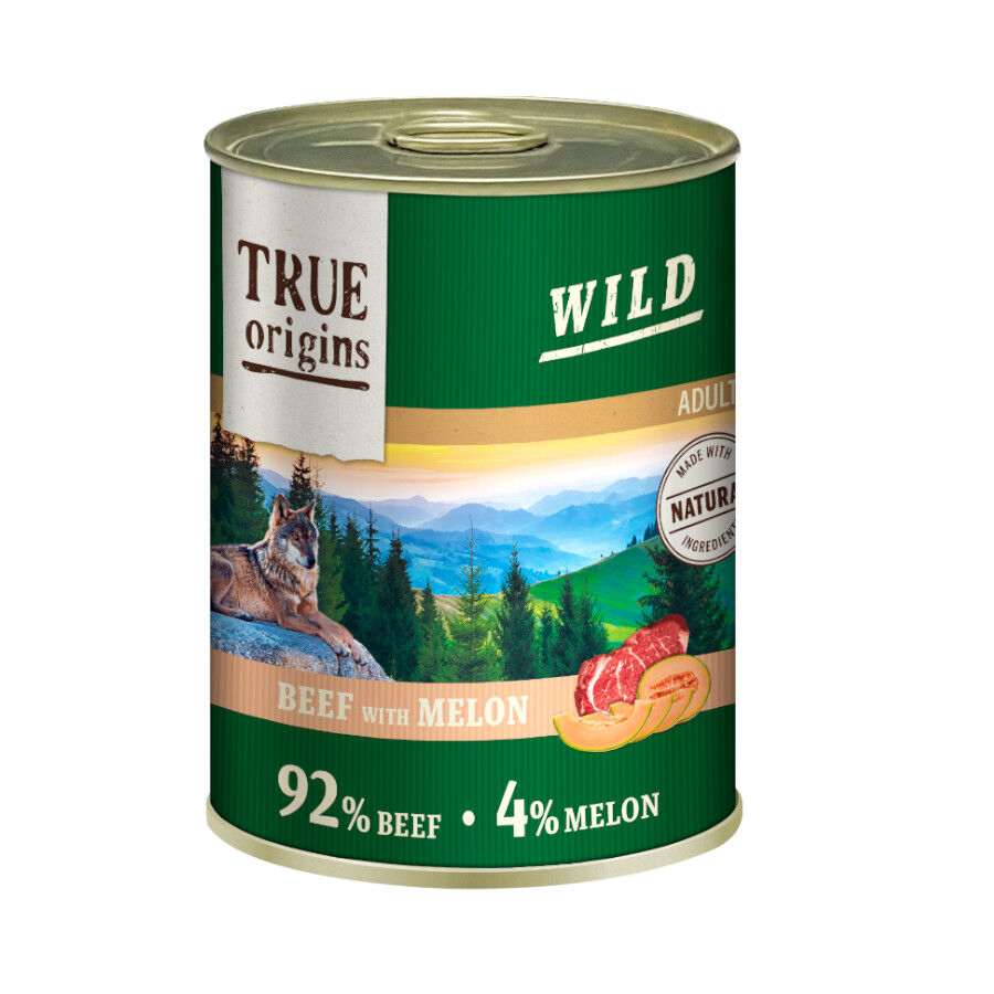 True Origins Wild Adult Ternera y Mel&oacute;n lata para perros