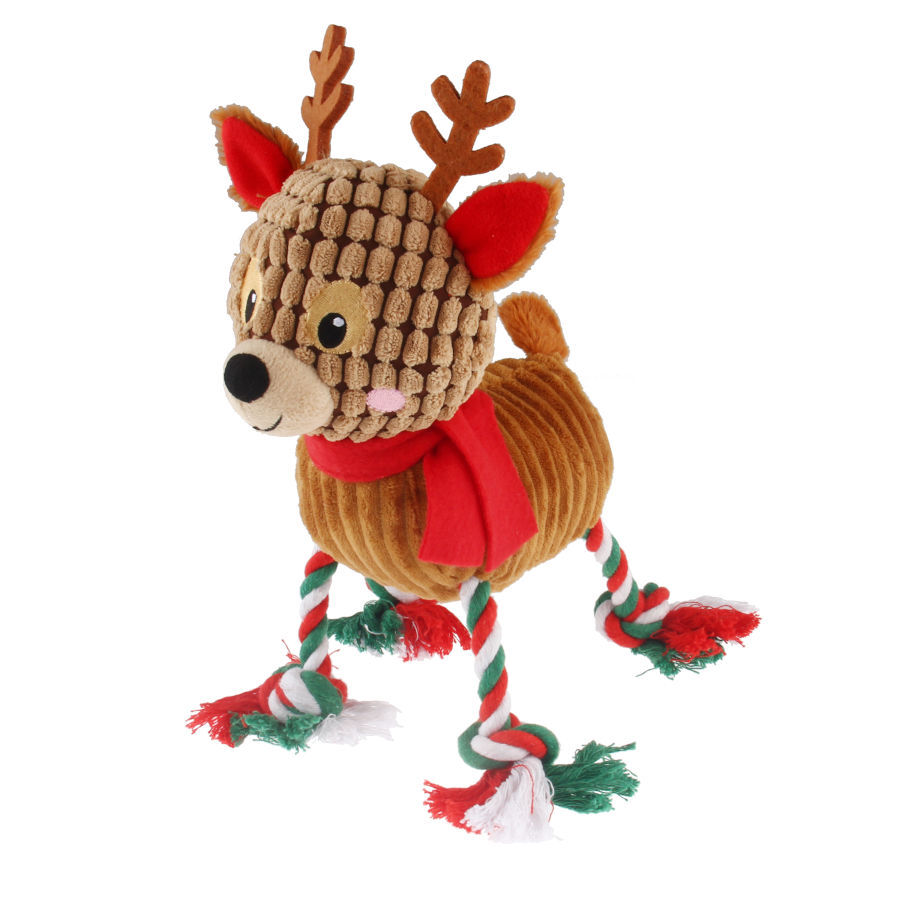 Guau Christmas Reno de Peluche con Cuerda para perros, , large Imagen numero 1