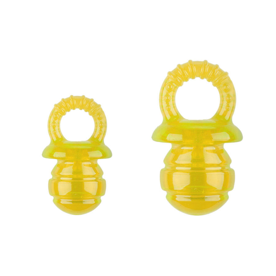 Tootoy! Chew Puppyfier Amarillo mordedor blando con sonido para perros, , large Imagen numero 3