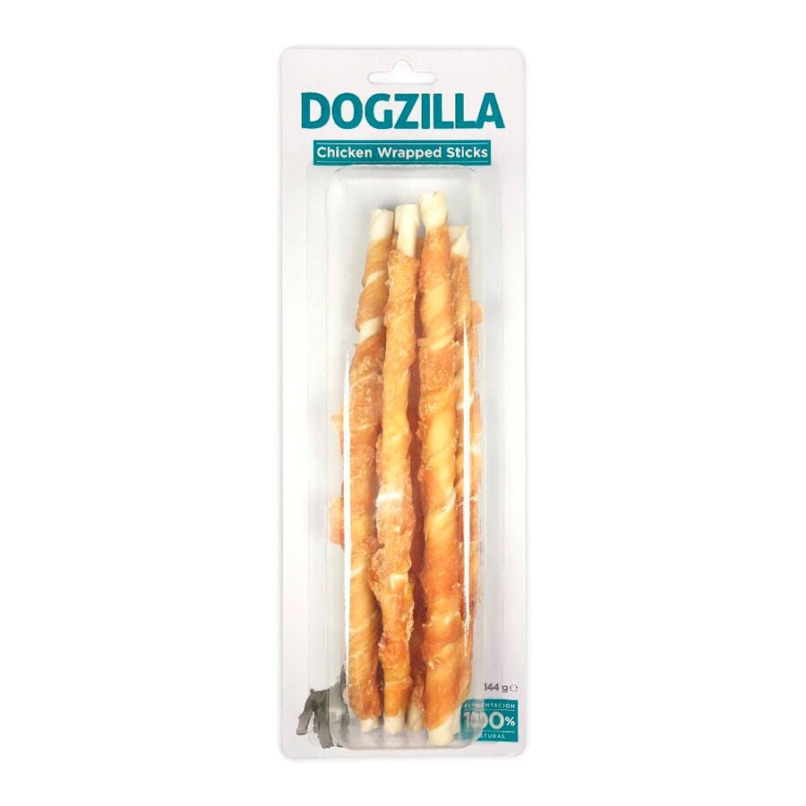 144 g Dogzilla Huesos con Pollo enrollado para perros, , large Imagen numero 1
