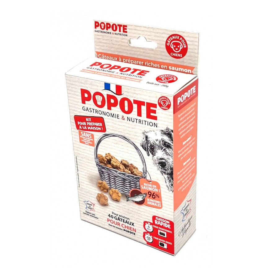 POPOTE Kit Galletas Caseras Salm&oacute;n para perros