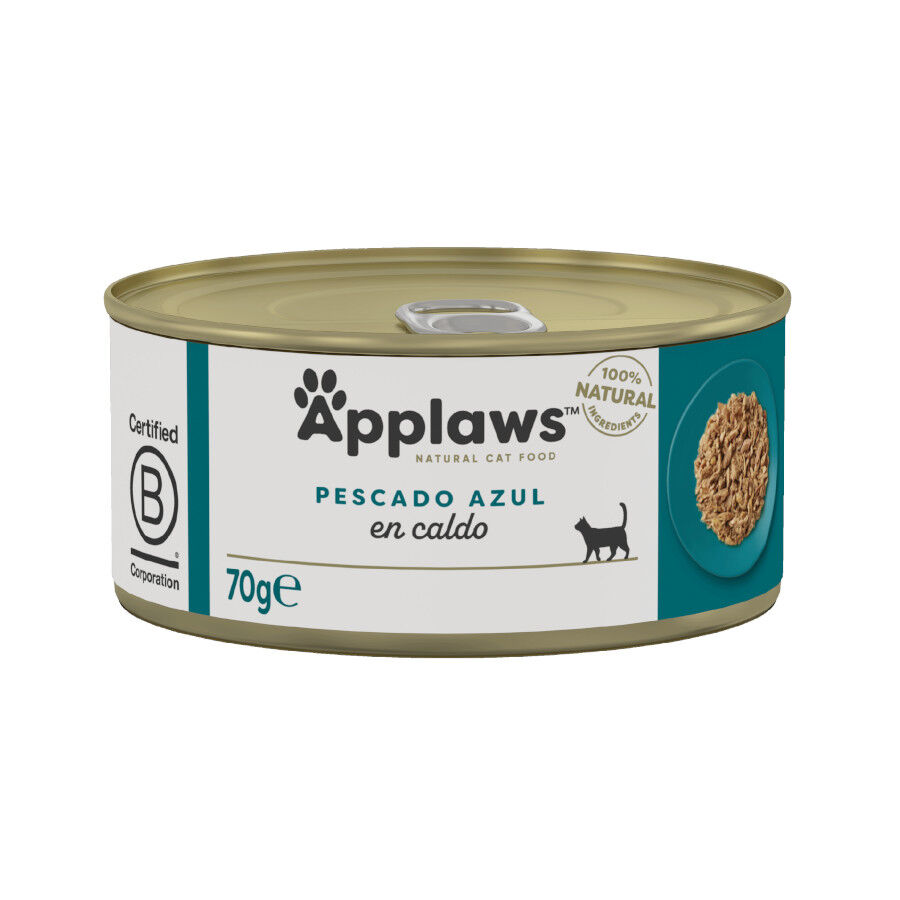 70 g Applaws Pescado Azul lata para gatos, , large indicador imagen numero 1