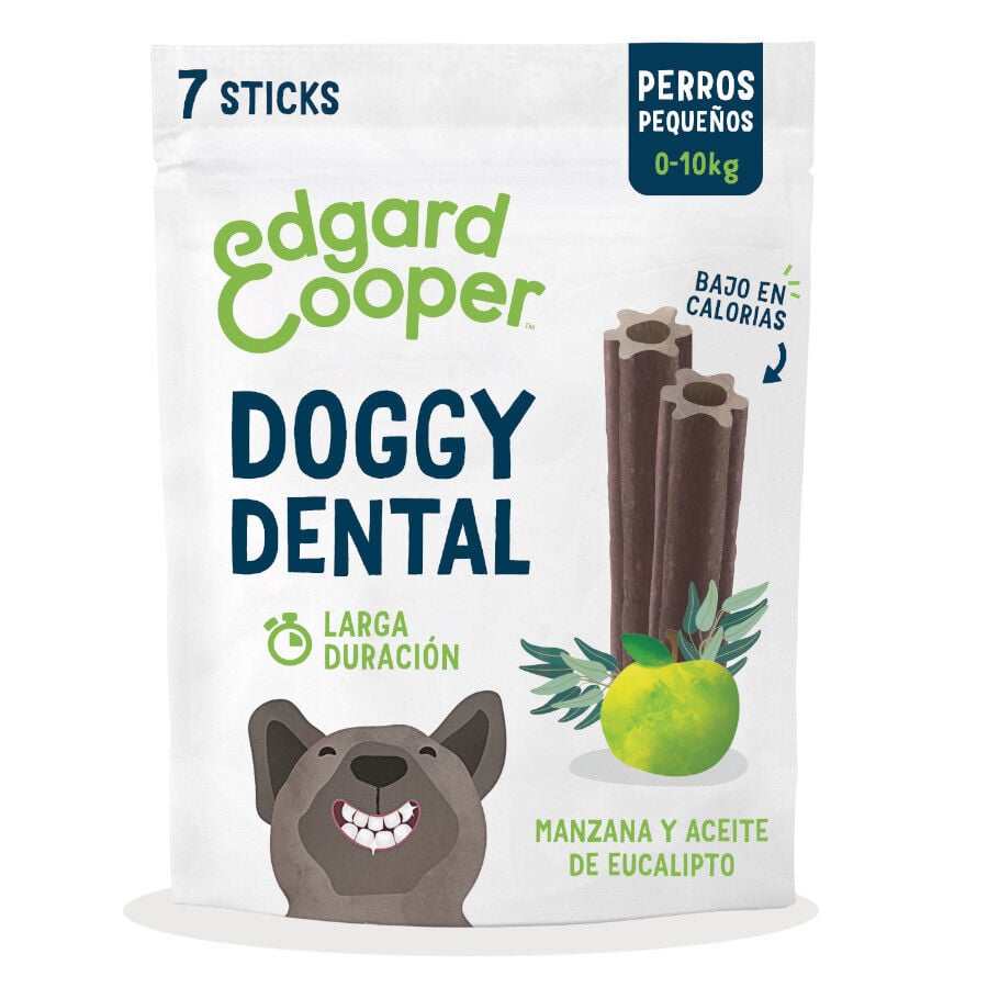 7 barritas Edgard & Cooper Small Snacks Dentales Manzana y Eucalipto para perros, , large Imagen numero 1