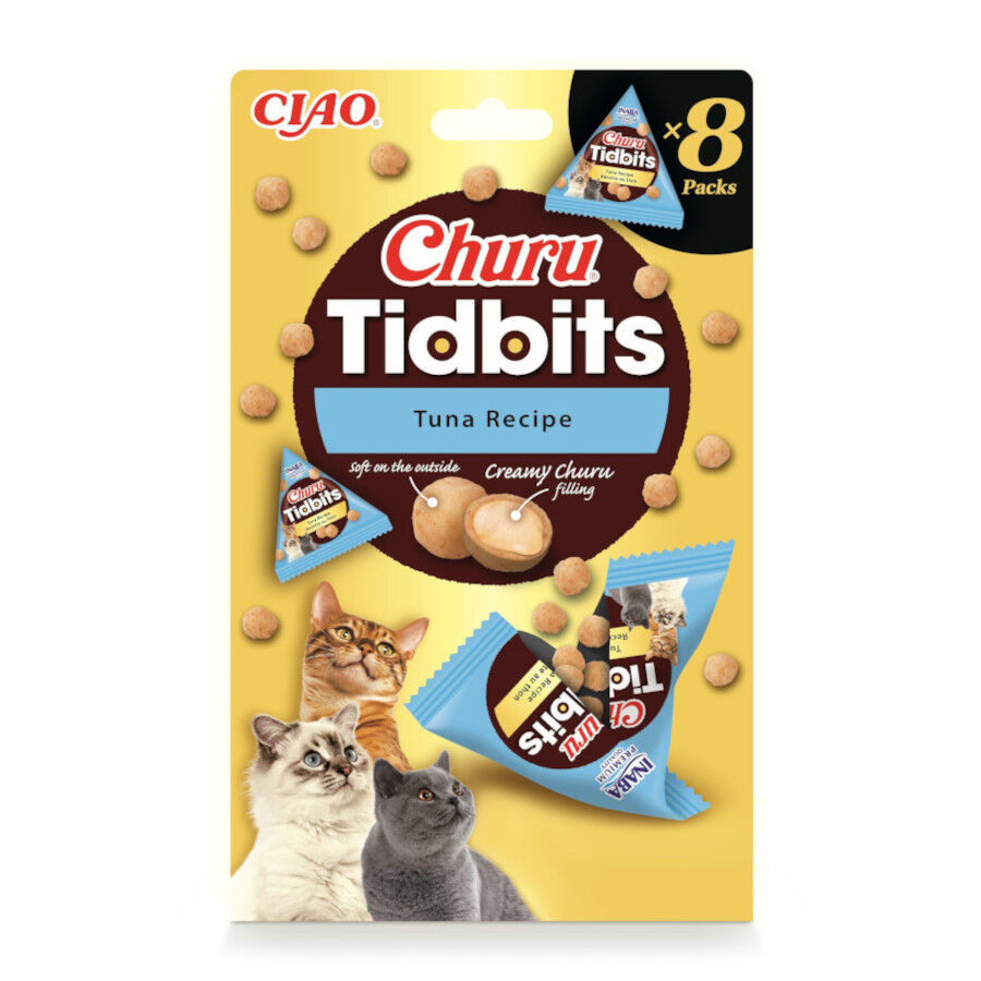 Churu Tidbits Snack bolitas At&uacute;n para gatos