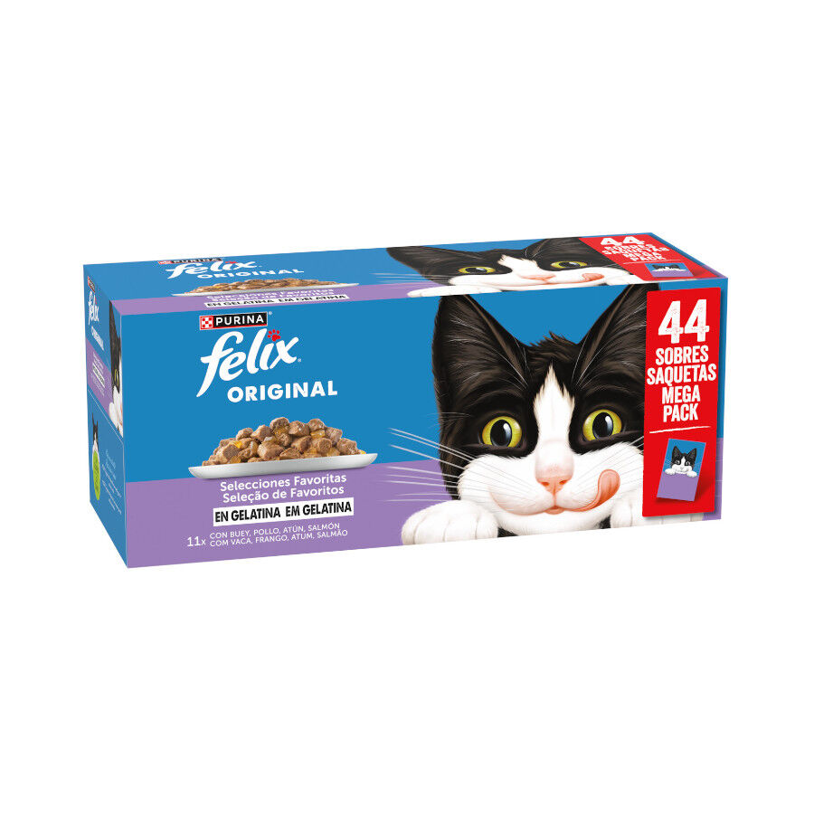 Felix Original Fest&iacute;n de sabores sobres en gelatina - Multipack