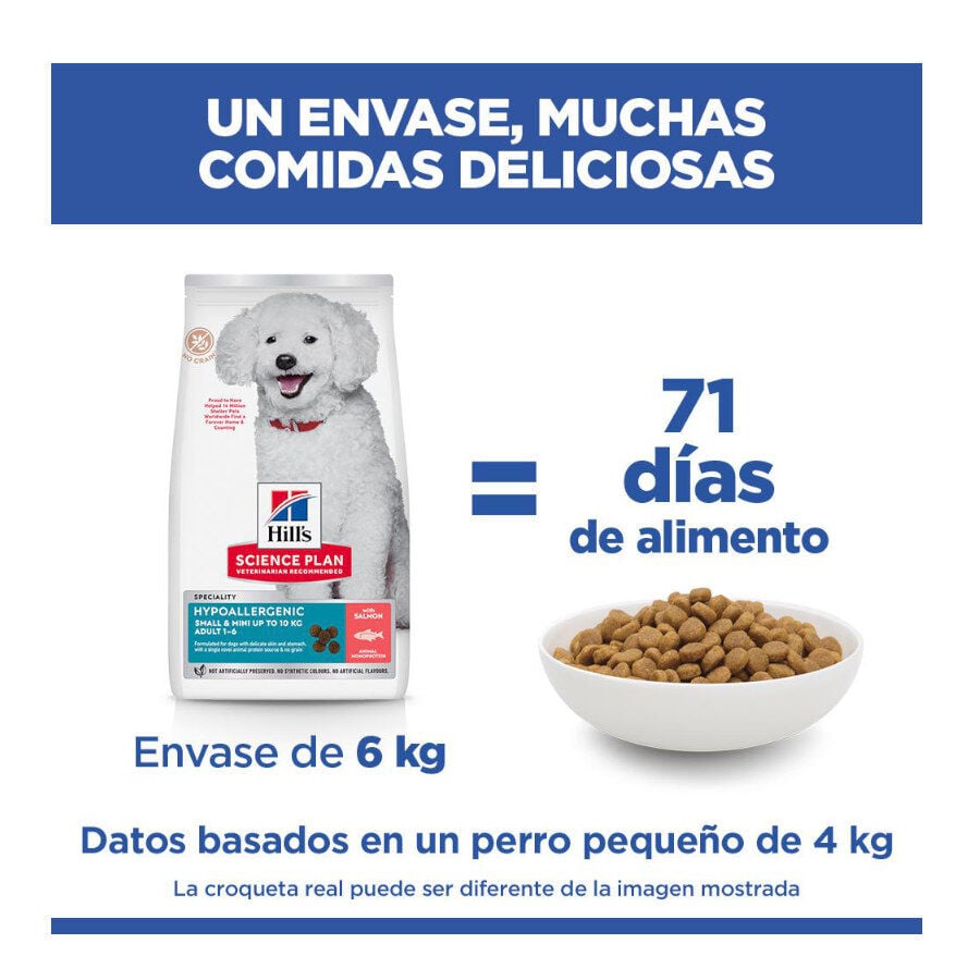 6 kg Hill's Science Plan Hipoalerg&eacute;nico Small y Mini Salm&oacute;n pienso para perros, , large Imagen numero 5