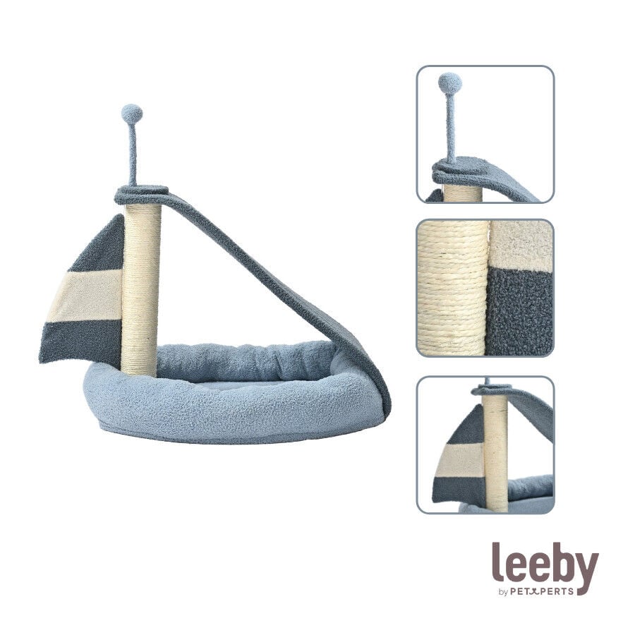 Leeby Koko rascador con cama y juguete para gatitos, , large Imagen numero 7