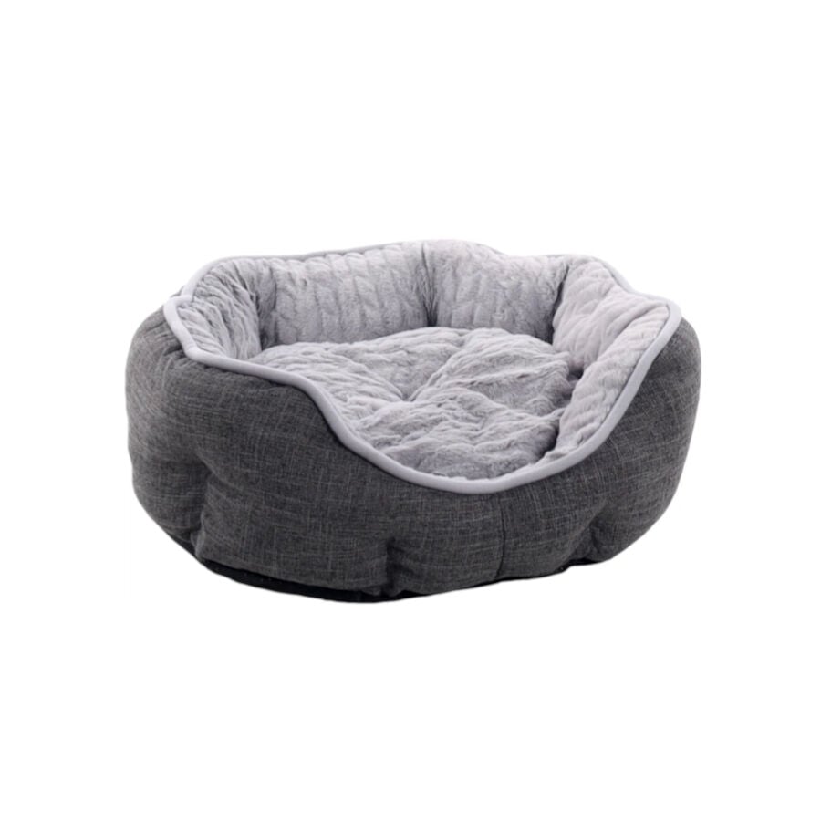 Flamingo Zupo Oct&oacute;gono Gris Oscuro cama para perros y gatos, , large indicador imagen numero 1