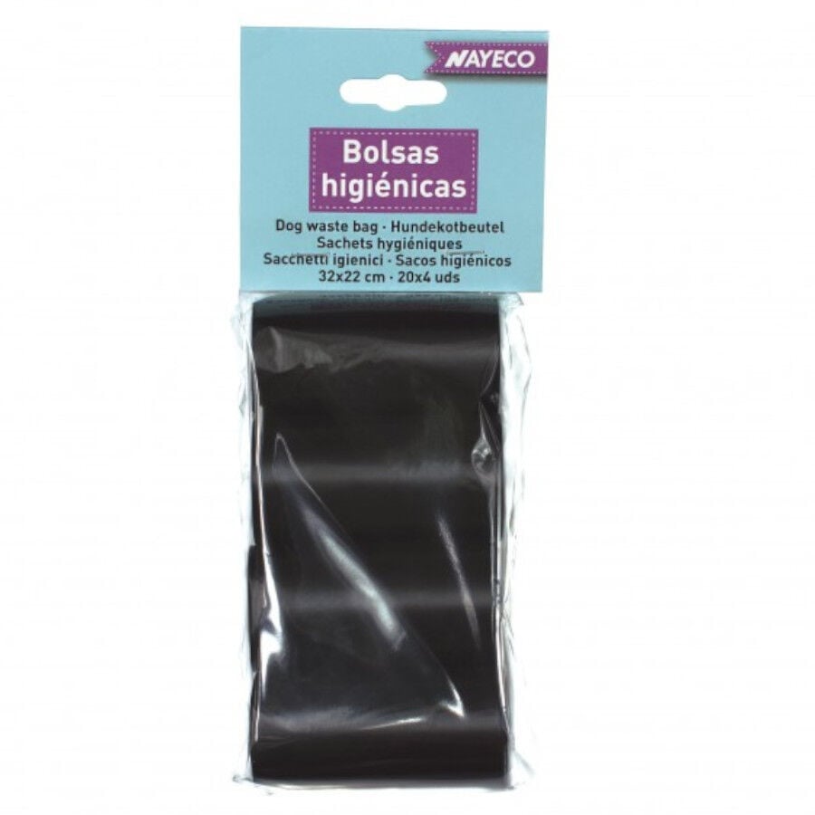 Nayeco Bolsas Higi&eacute;nicas Negras para heces de perros