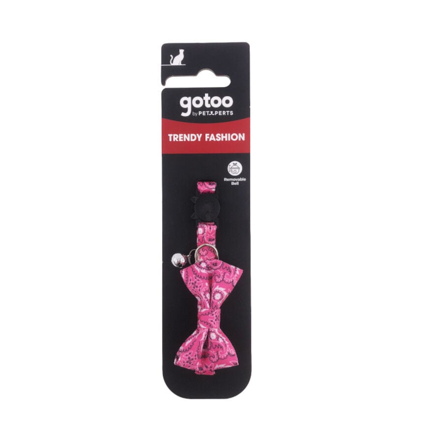 Gotoo Collar rosa con cascabel extra&iacute;ble para gatos, , large Imagen numero 3