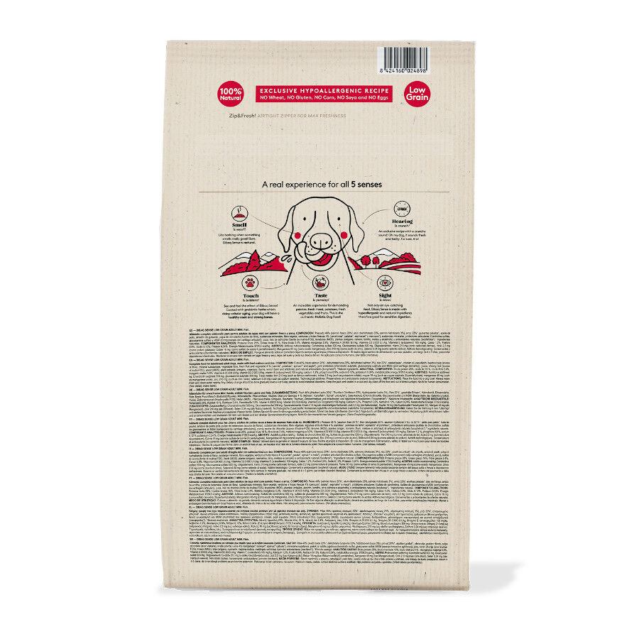 2 kg Dibaq Sense Low Grain Ault Mini Pescado Pienso para perros, , large indicador imagen numero 7