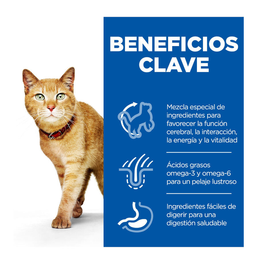 12 sobres x 85 g Hill's Science Plan Senior Vitality Pollo y Salm&oacute;n Sobre en salsa para gatos, , large indicador imagen numero 2