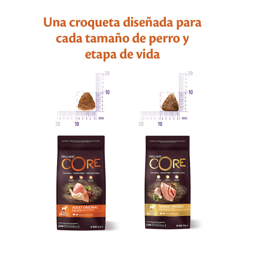 10 kg Wellness Core Senior Pollo y Pavo pienso para perros, , large indicador imagen numero 3