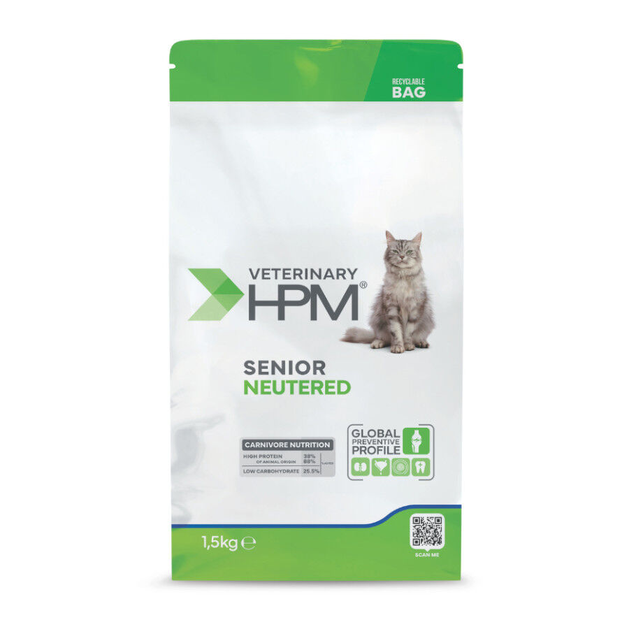 Virbac HPM Veterinary Senior Esterilizado Pienso Cerdo para gatos, , large Imagen numero 1