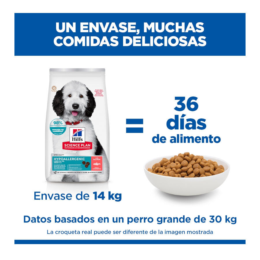 14 kg Hill's Science Plan Hipoalerg&eacute;nico Large Salm&oacute;n pienso para perros, , large indicador imagen numero 6