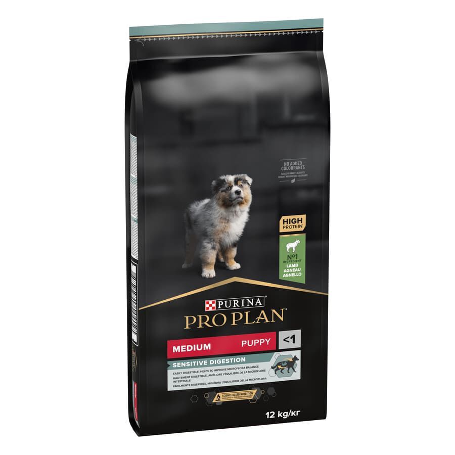 12 kg Pro Plan Puppy  Medium Digesti&oacute;n Cordero pienso para perros, , large indicador imagen numero 1