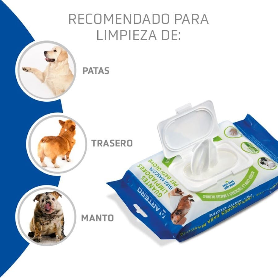 Artero Plis Plas Guantes H&uacute;medos para perros, , large Imagen numero 3