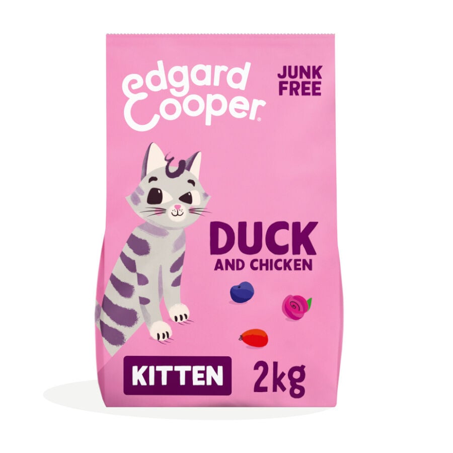 2 kg Edgard & Cooper Kitten Pato y Pollo pienso, , large indicador imagen numero 1