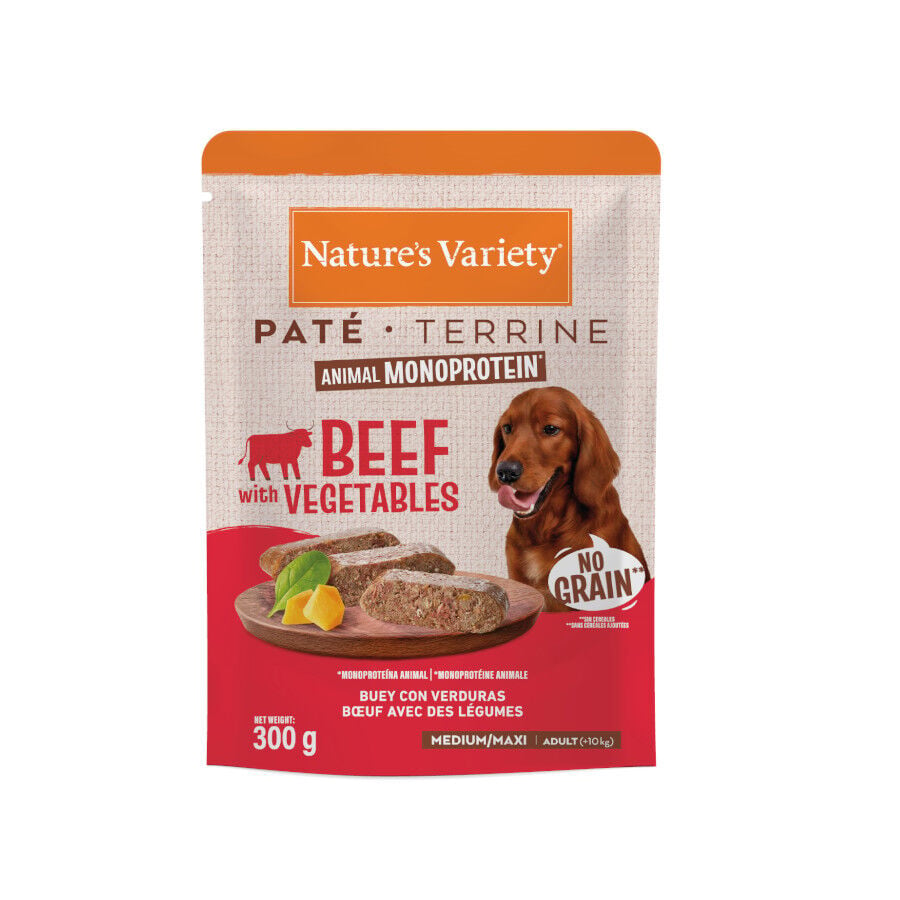 300 g Nature's Variety Medium/Maxi Adult buey sobre para perros, , large Imagen numero 1