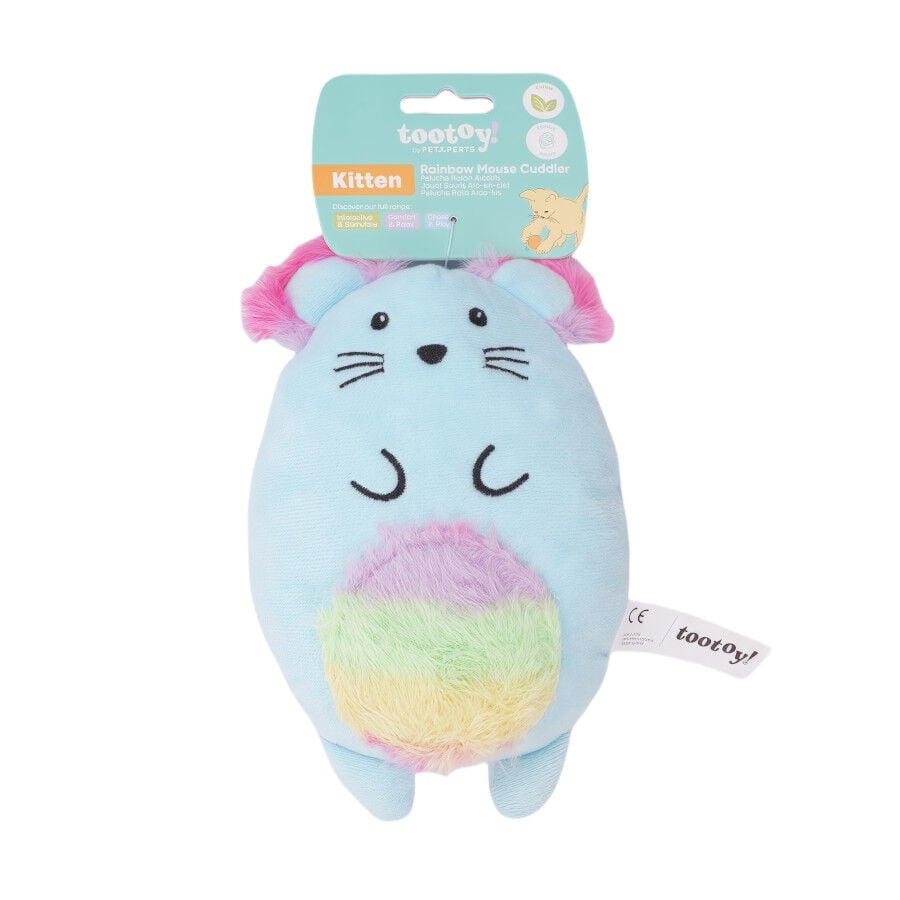 Tootoy! Peluche Rainbow Mouse Azul para gatos, , large indicador imagen numero 8