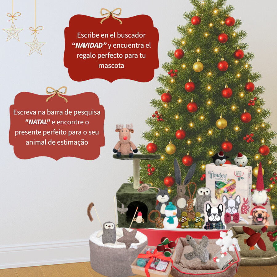 Wonder Christmas Cama Navide&ntilde;a Marr&oacute;n y Roja para perros, , large indicador imagen numero 5
