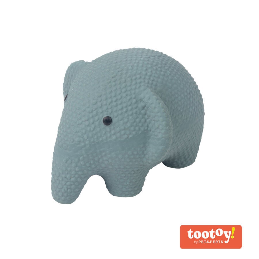 Tootoy! Puppy Mini Elephant Toy mordedor para perros, , large indicador imagen numero 1