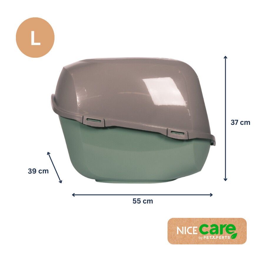 Nice Care Eco Arenero Smart Verde para gatos, , large Imagen numero 2