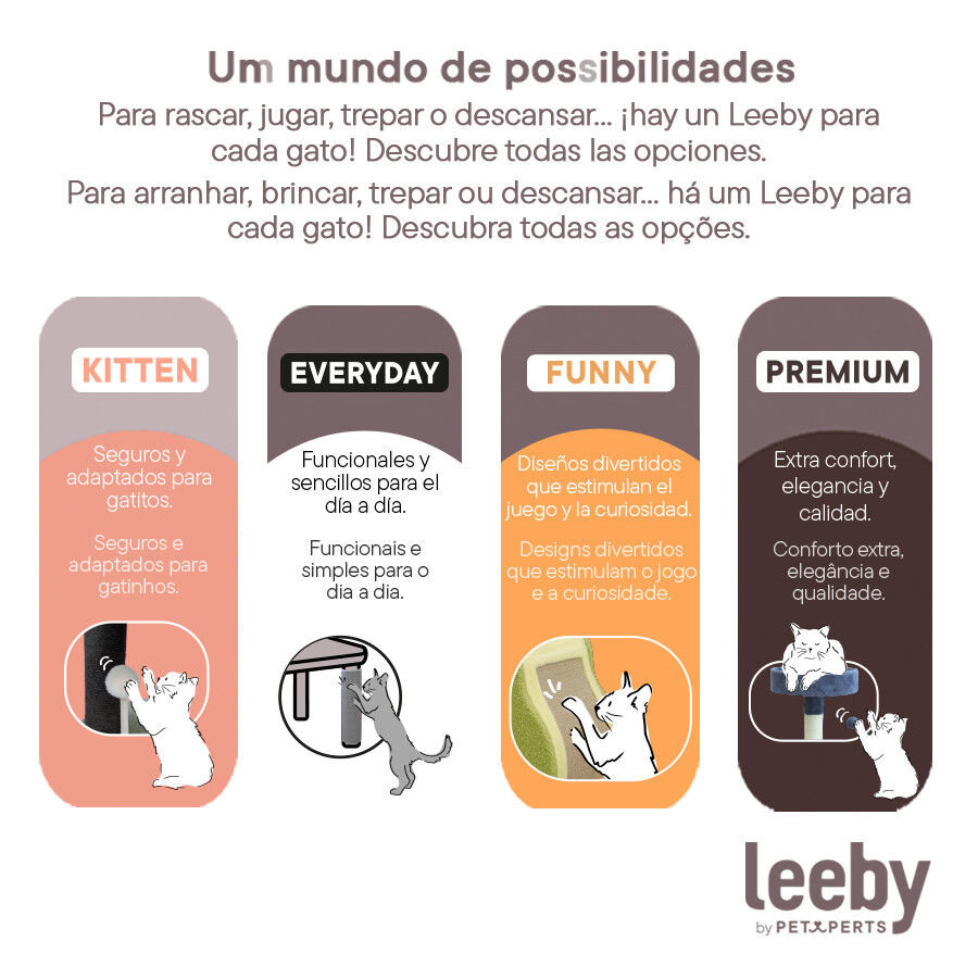 Leeby Kira tabla rascador de cart&oacute;n negro para gatos, , large indicador imagen numero 8