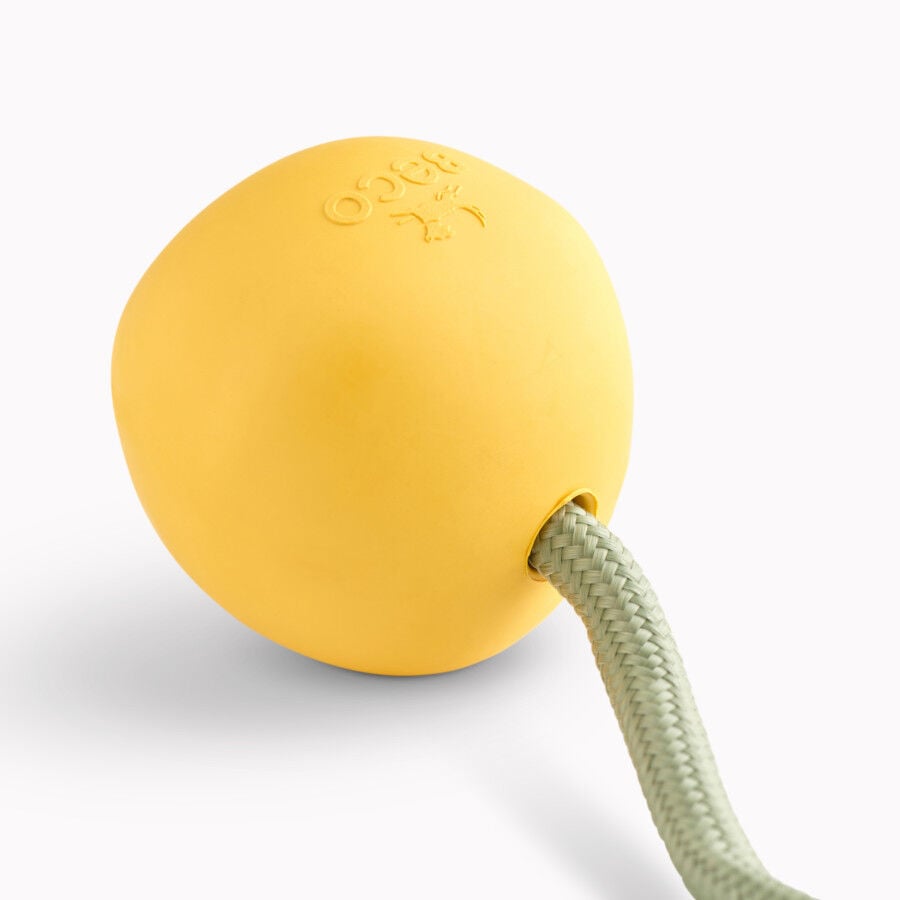 BECO Mordedor de goma con Cuerda Amarillo para perros, , large Imagen numero 2