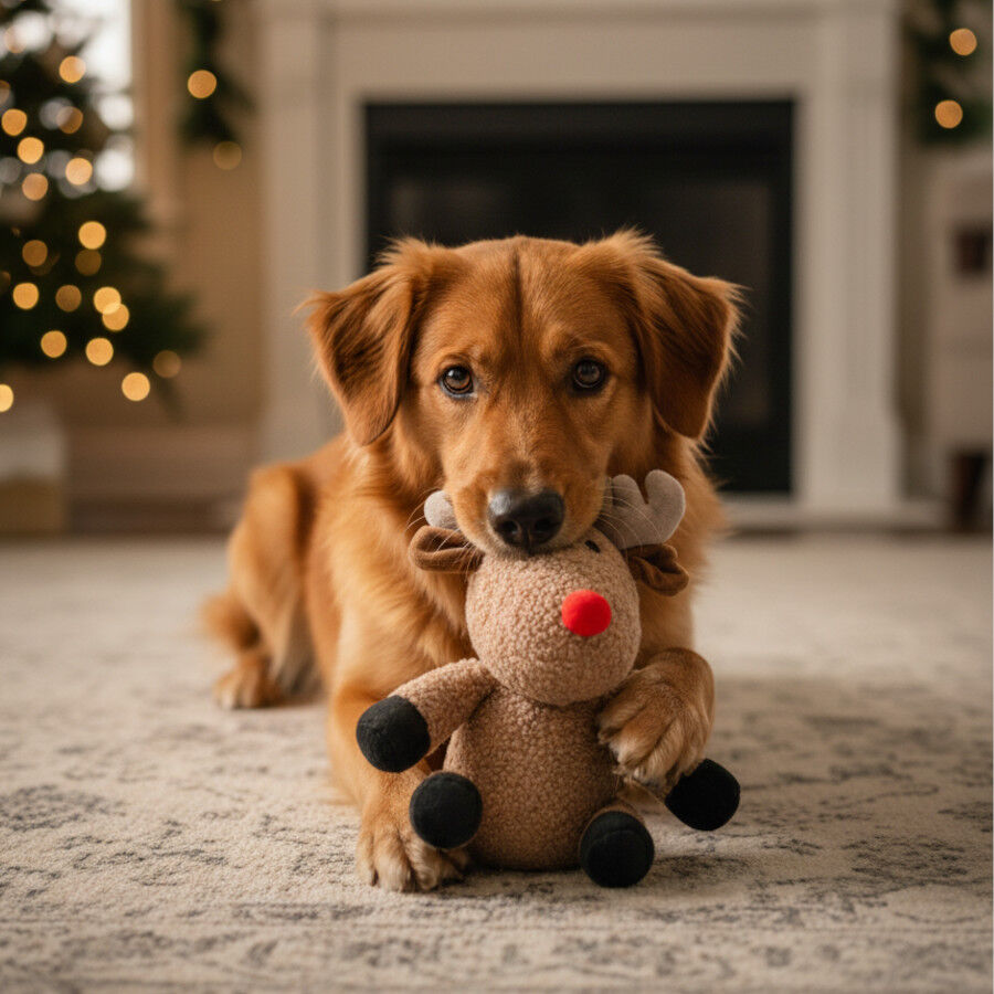 Wonder Christmas Peluche Reno Navide&ntilde;o para perros, , large indicador imagen numero 3