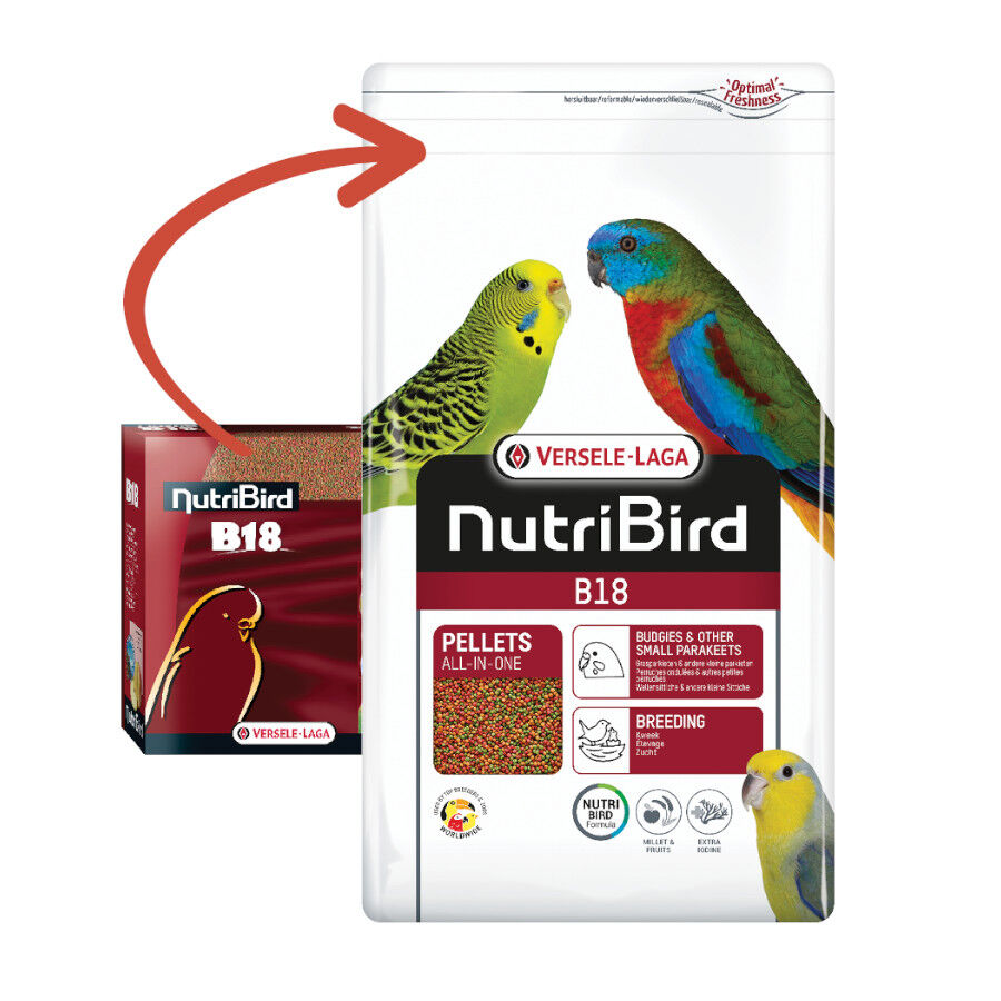 Nutribird B18 pienso para agapornis y periquitos, , large indicador imagen numero 2