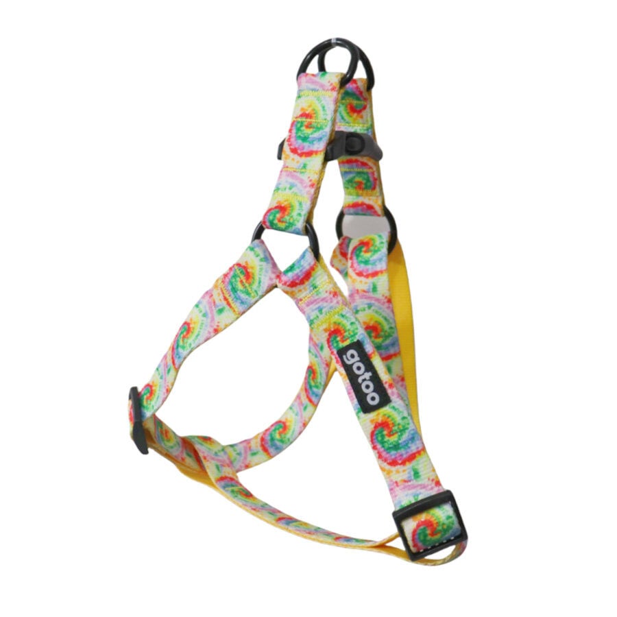 Gotoo Arn&eacute;s estampado tie die amarillo para perro, , large indicador imagen numero 1
