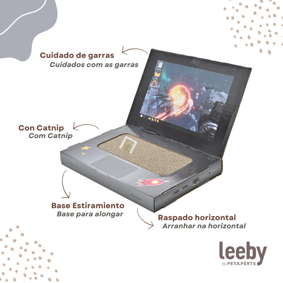 Leeby Lily rascador de cart&oacute;n en forma de ordenador para gatos, , large Imagen numero 3