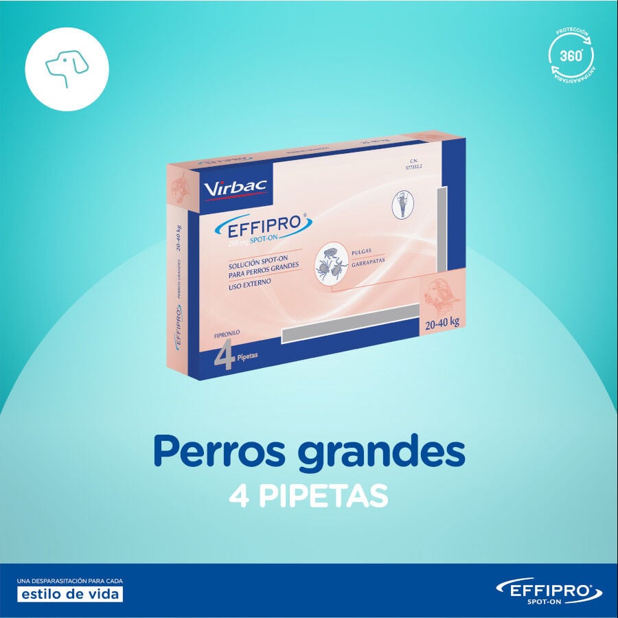 Virbac Effipro pipetas antipar&aacute;sitos perros 20-40 kg, , large indicador imagen numero 2