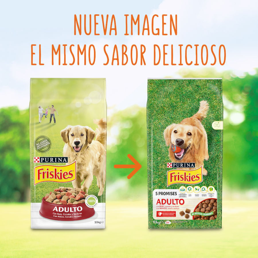 15 kg Friskies Adult Buey y Verduras pienso para perros, , large indicador imagen numero 2