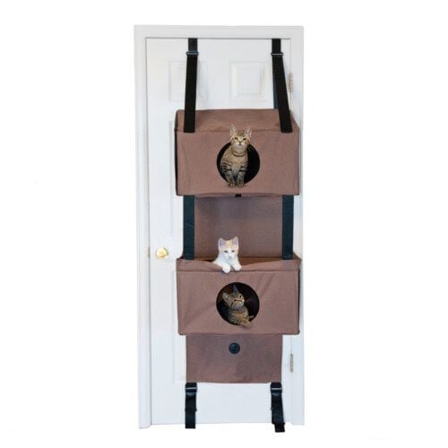 K&H &Aacute;rbol de Tres niveles de Puertas para gatos